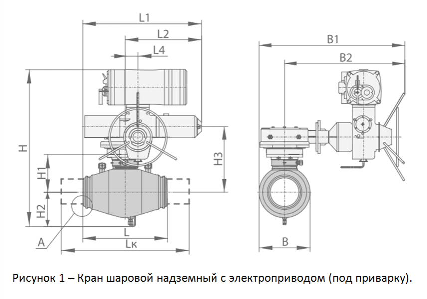 АО «Газаппарат» - Краны шаровые с электроприводом (фланцевые / под ...